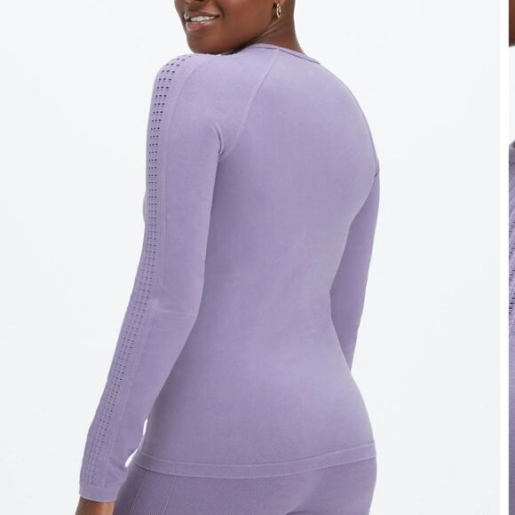 FABLETICS Sync Seamless Long-Sleeve COLOR Washed Violetta L NWT in packaging - Picture 2 of 5